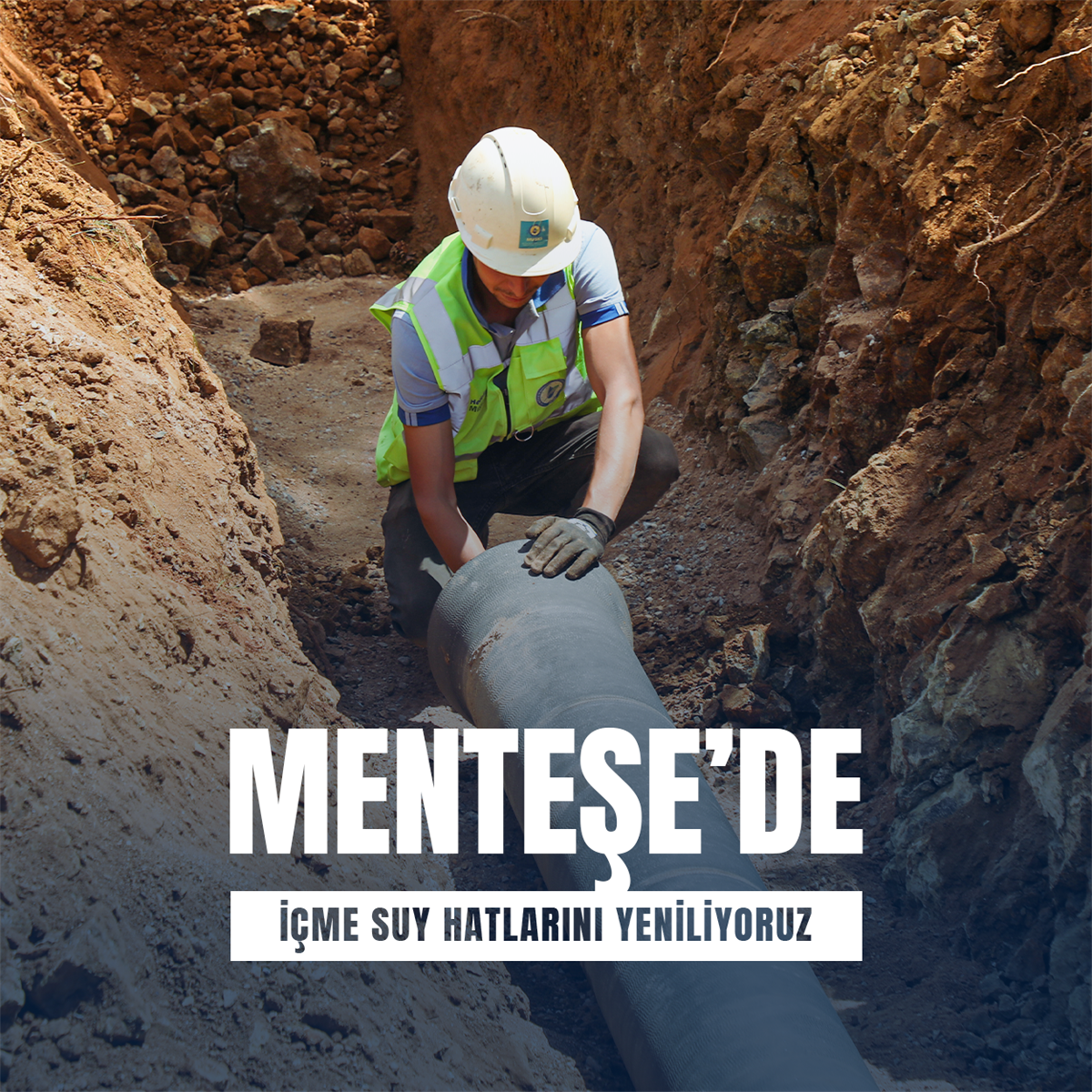 Menteşe’de İçme Suyu Hattı Yenileniyor