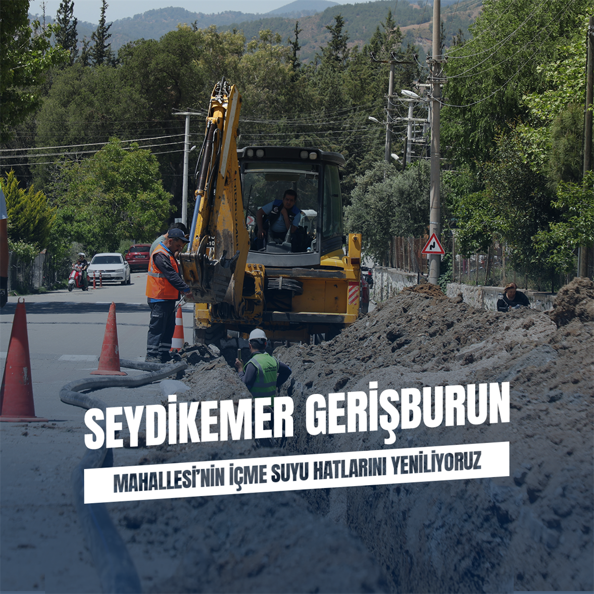 Seydikemer’de Kesintisiz Su İçin 500 Metrelik Yeni Hat Döşendi
