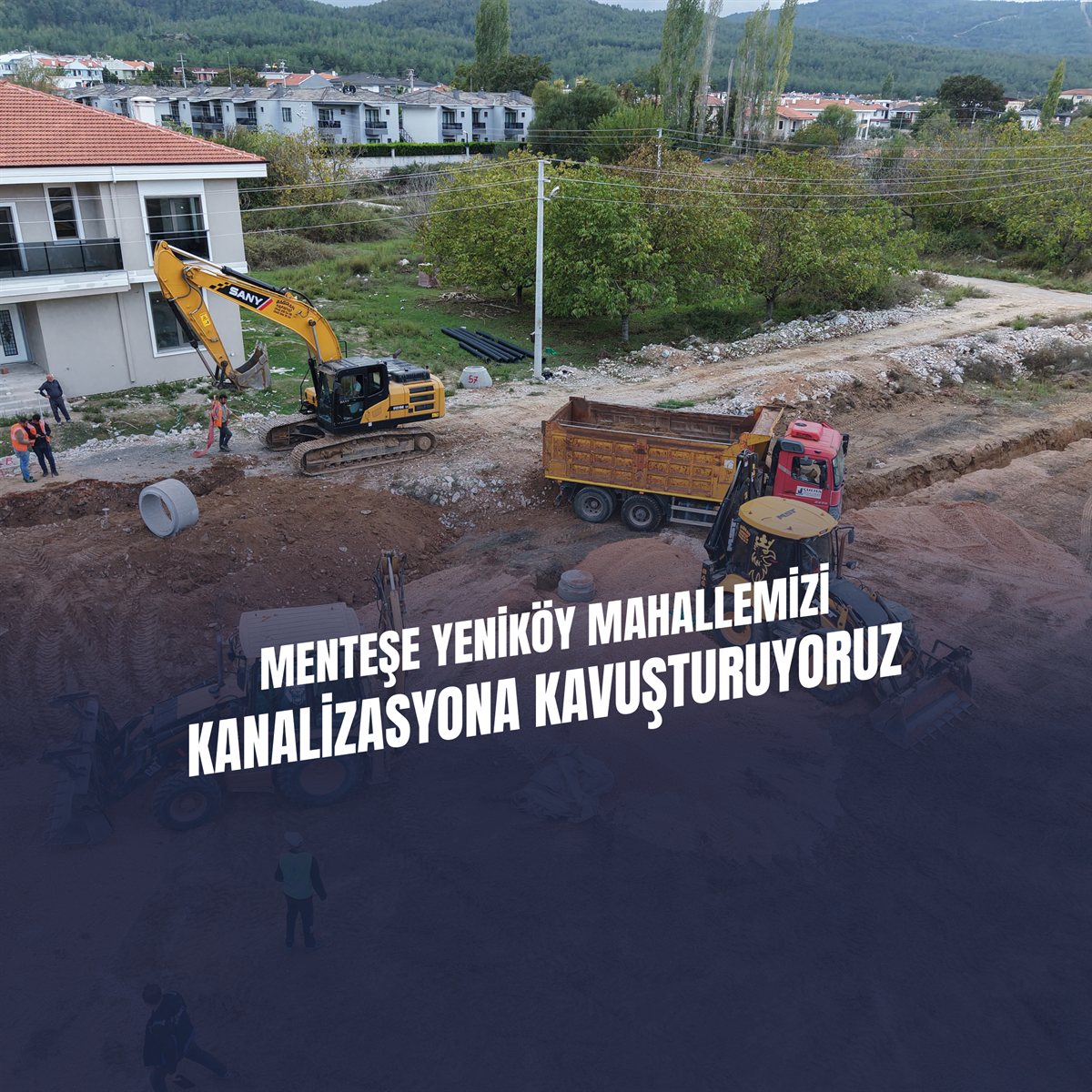 MUSKİ, Yeniköy’de Altyapı Çalışmalarına Devam Ediyor