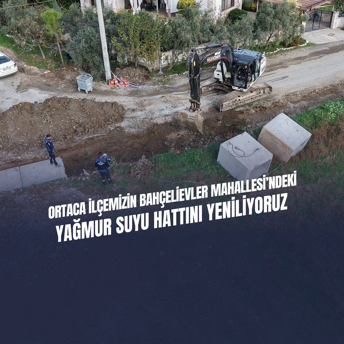 MUSKİ, Ortaca, Bahçelievler ve Okçular Mahallelerinin Yağmur Suyu Hatlarını Yeniliyor